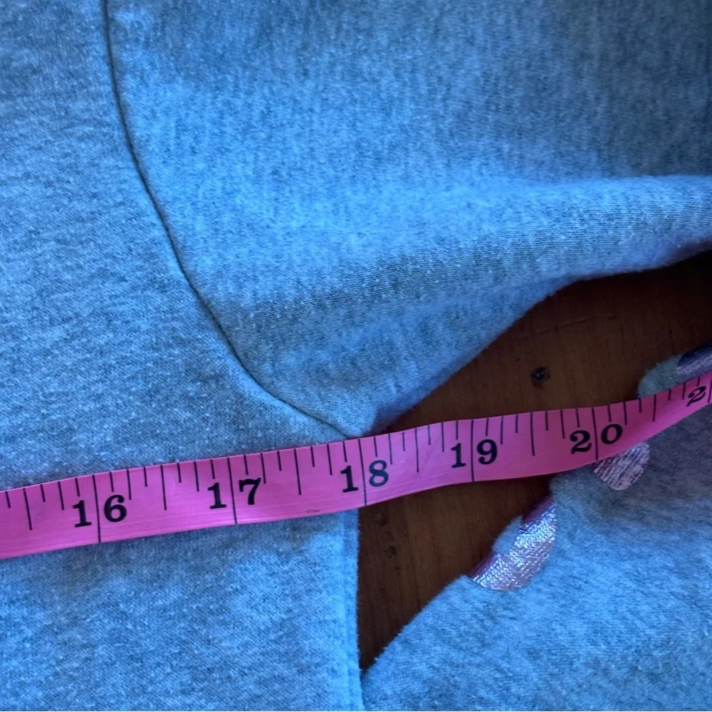 Converse Cropped Hoodie Gray Pink Logo Youth M (10-12)